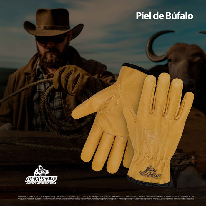 Guante DW-BUFF de Piel de Búfalo Tipo Operador